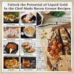 Bacon Grease Container with Strainer and Spatula