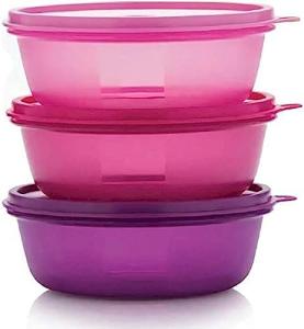 3-Piece Tupperware Leftover Bowl Set 600ML