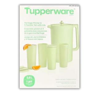 Mint Green Tupperware Pitcher and Tumbler Set