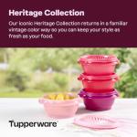 Vintage Pink 16-Piece Tupperware Food Storage Set