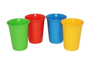 Colorful Vintage Tupperware 7 Ounce Tumblers Set