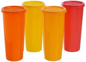 Tupperware 16 oz Tropical Tumbler Set of 4