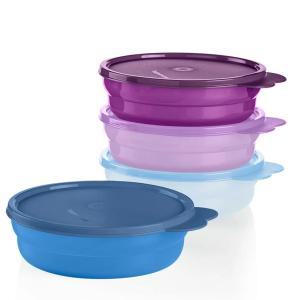 Microwave Safe Cereal Bowls Set with Lids