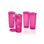 Fuchsia Pink Tupperware 16 oz Tumblers - Set of 4