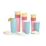 Vintage Tupperware Tumbler Set with Seals - 12 Pieces