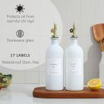 Olive Oil Dispenser Set with Bamboo Tray