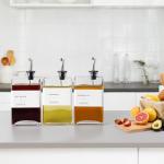 3-Pack Glass Olive Oil Dispenser Set
