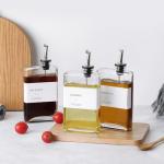 3-Pack Glass Olive Oil Dispenser Set