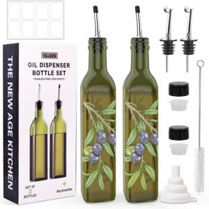 Glass Oil and Vinegar Dispenser Set - 17oz