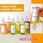 Olive Oil Dispenser Set with Spout and Labels