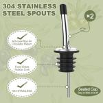 Glass Oil and Vinegar Dispenser Set - 17oz