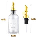 Olive Oil Dispenser with Bamboo Tray & Spout