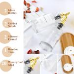 Olive Oil Dispenser with Bamboo Tray & Spout