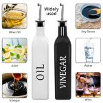 Olive Oil Dispenser Set with Pourers & Labels