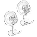 Clear Suction Cup Razor Holder Set, 2 Pcs