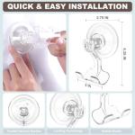 Clear Suction Cup Razor Holder Set, 2 Pcs