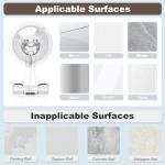 Clear Suction Cup Razor Holder Set, 2 Pcs