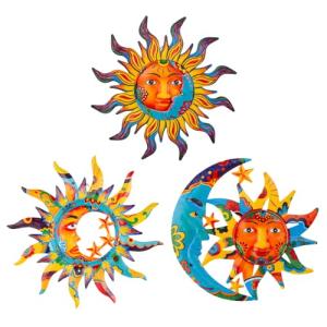 Sun and Moon Wall Art Set of 3