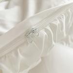 Ruffle Queen Duvet Cover Set in White