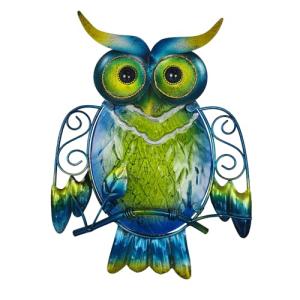 Cute Metal Owl Wall Decor for Home and Garden