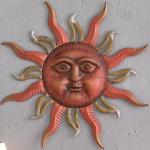 Large Metal Sun Wall Decor for Indoor and Outdoor