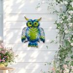 Cute Metal Owl Wall Decor for Home and Garden