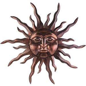 Large Metal Sun Wall Art Decor - 30 inches