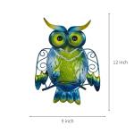 Cute Metal Owl Wall Decor for Home and Garden