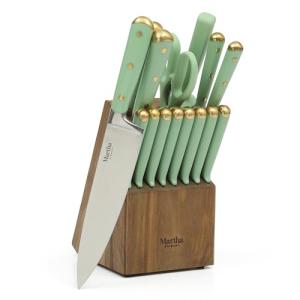 Martha Stewart 16-Piece Stainless Steel Knife Set