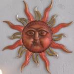 Large Metal Sun Wall Decor for Indoor and Outdoor