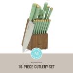 Martha Stewart 16-Piece Stainless Steel Knife Set