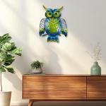 Cute Metal Owl Wall Decor for Home and Garden