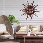 Large Metal Sun Wall Art Decor - 30 inches