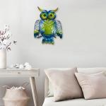 Cute Metal Owl Wall Decor for Home and Garden