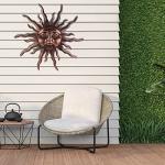 Large Metal Sun Wall Art Decor - 30 inches