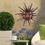 Large Metal Sun Wall Art Decor - 30 inches