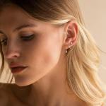 Gold Stud Earrings Set for Women - Dainty Hoops