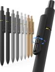 8 Pcs Smooth Black Gel Pens for School & Office