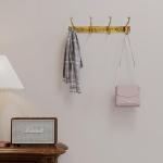 Vintage Wall-Mounted Coat Rack with Hooks