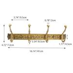 Vintage Wall-Mounted Coat Rack with Hooks