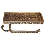 Vintage Wall-Mount Paper Towel Holder with Shelf