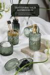 6-Piece Clear Glass Bathroom Accessory Set