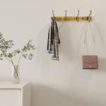 Vintage Wall-Mounted Coat Rack with Hooks