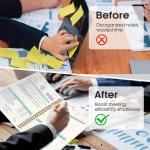 Taja Meeting Notebook for Work Organization - Green