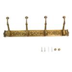 Vintage Wall-Mounted Coat Rack with Hooks