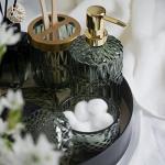 6-Piece Clear Glass Bathroom Accessory Set