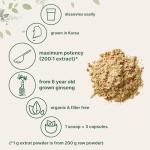 Organic Red Panax Ginseng Powder, 4 Oz, Max Strength