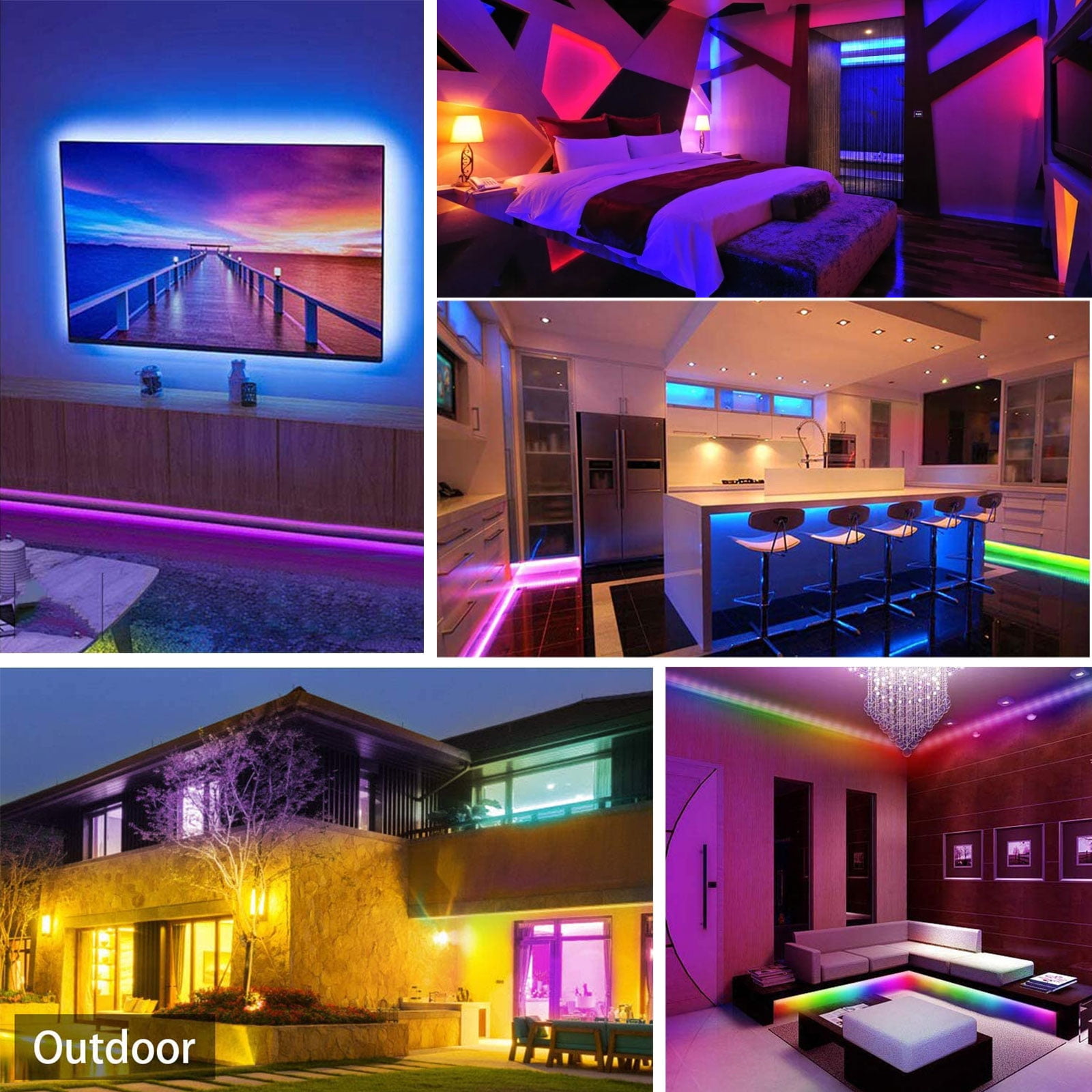 Smart WiFi RGB LED Light Strip Kit