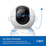 TP-Link Tapo 2K Pan/Tilt Security Camera Bundle