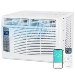 WiFi Window Air Conditioner - 6000 BTU, Remote Control